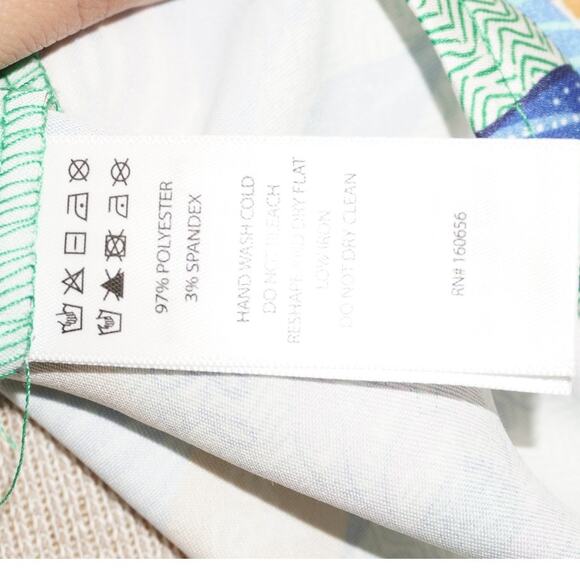 Rachel Zoe Multicolor Patchwork Print Halter Top – Size L - Picture 7 of 7